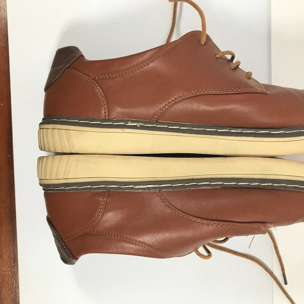 Deer Stags Oakland Oxford Mens‎ US 13W Brown Memory Foam Comfort Dress Shoes
